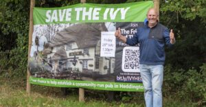 'Save The Ivy' community pub campaign in Heddington, Wiltshire